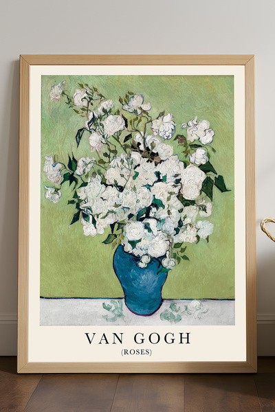 Duvarda Αφίσα με φυσικό ξύλινο πλαίσιο από τον Βαν Γκογκ, διακοσμητική καλλιτ...