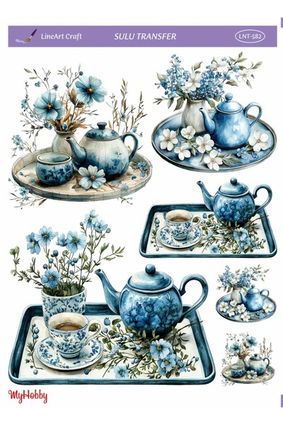 LİNEART Sulu Transfer No:LNT582-25x35cm