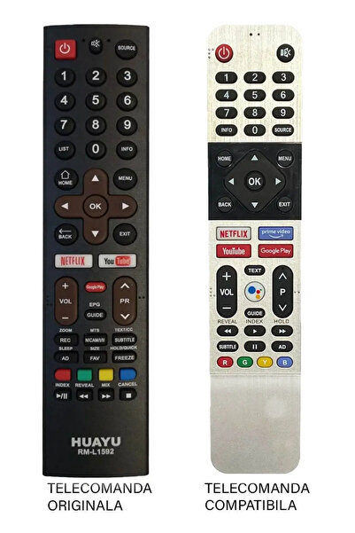 OEM Compatible remote control for Skyworth TV RM-L1592 ER: 1292-N MFY 1282 (362-1)