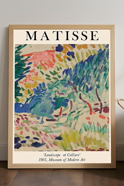 Duvarda Henri Matisse poster sa prirodnim drvenim okvirom, dekorativna umetni...