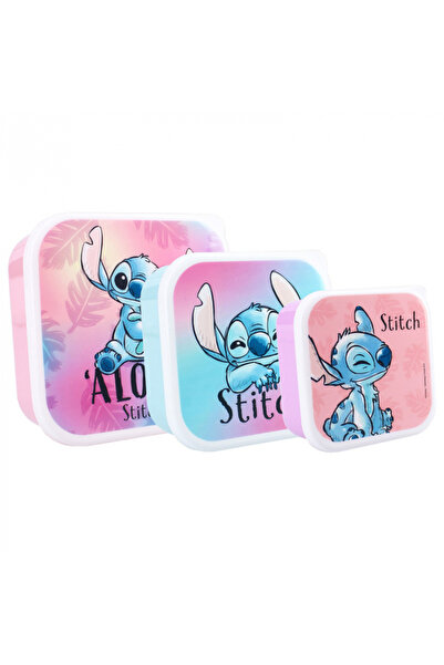 Lilo & Stitch Set 3 cutii snacks cu capac Lilo si Stitch
