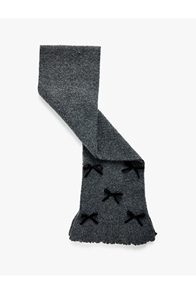 Koton Bowknot Knitwear Long Scarf