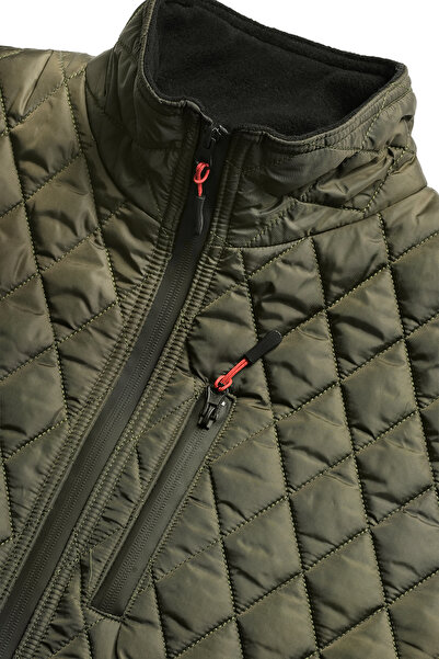 HAMİTOGULLARI Khaki Reversible Zippered Vest