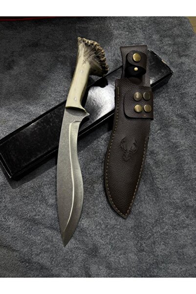 EL YAPIMI N690 çeliği geyik boynuzu sap