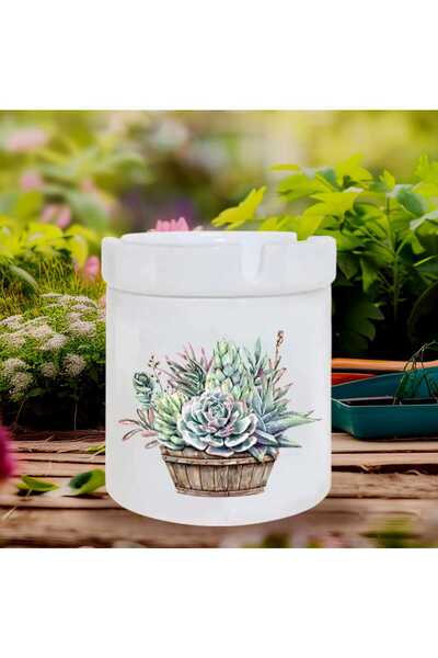 GameFruy Flower Basket Printed Ceramic Odorless Ashtray Gift What Gift to Buy