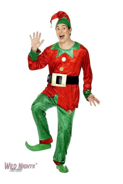 SANTA Costum de elf de Crăciun pentru adulți