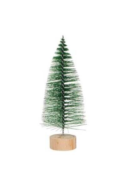 Craciun Decorative Christmas Tree Snow Green, 14 cm