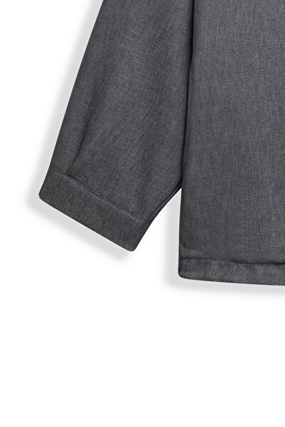 praye Zippered Short Jacket Anthracite