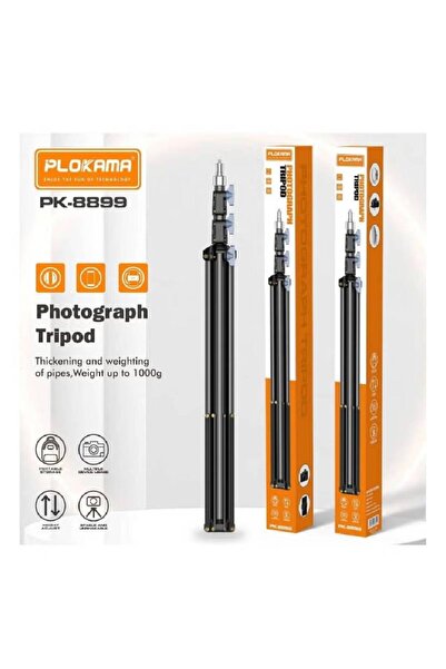 PLOKAMA PK-8899 Professional Lightweight Aluminum Travel Tripod with 3-Way Pan Head