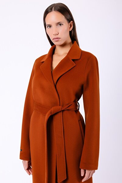 Leather Club Oranj Hakiki Kaşmir Kaban