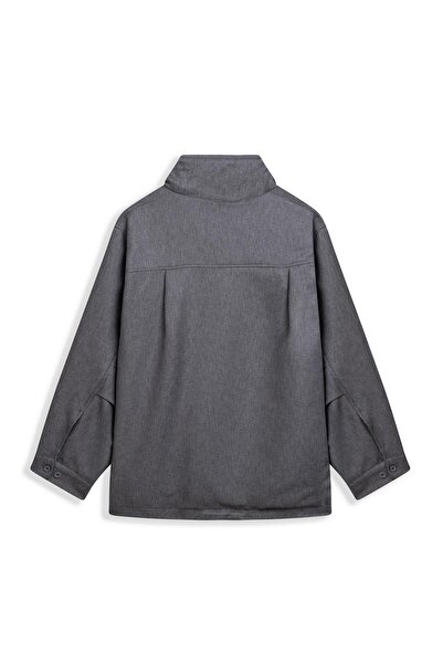 praye Zippered Short Jacket Anthracite