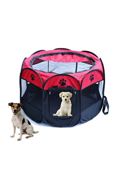 DOMEET Foldable pet fence, octagonal pet tent, cat and dog fence, pet game tent, pet nest