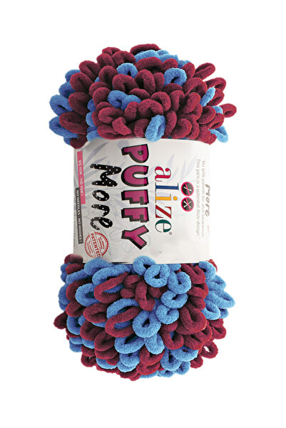 Alize Puffy More Hand Knitting Yarn, Blanket, Baby Products Fan Colors 2 Yumak