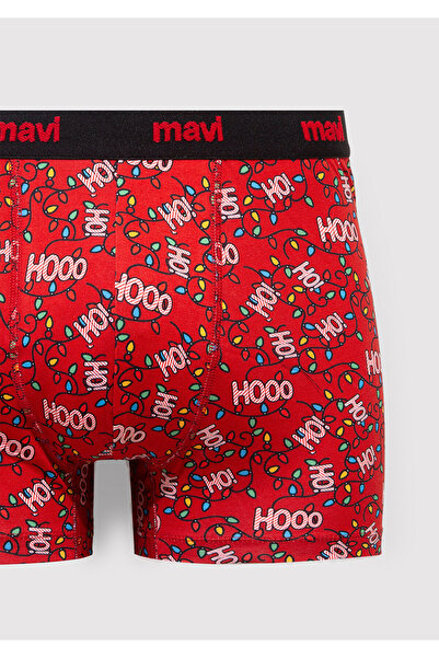 Mavi Yılbaşı Temalı Baskılı Boxer 0912111-70477