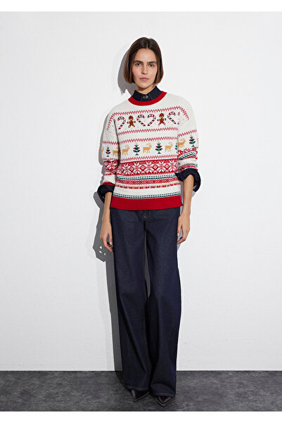 Mavi Πουλόβερ με θέμα την Πρωτοχρονιά Loose Fit / Loose Comfortable Cut 1710863-70057