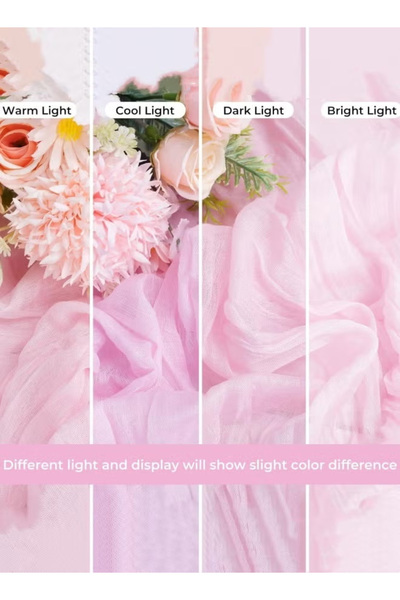 Generic Table runner, 90 x 400 cm gauze table runner, rustic style transparent table runner