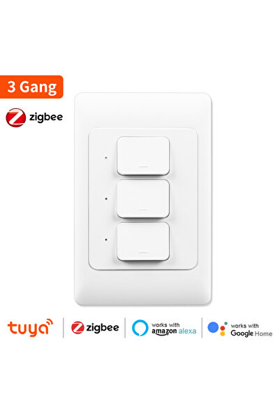 Choice11 مفتاح Tuya Zigbee ثلاثي العصابات، مفاتيح إضاءة حائط ذكية، سلك محايد ...