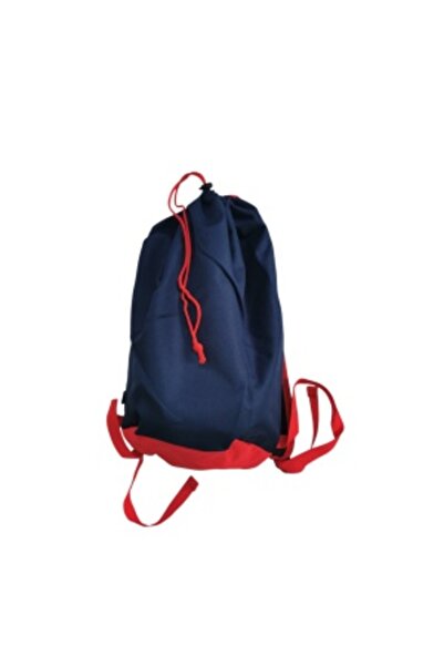 G Golden Case Drawstring Backpack with Side Pocket, 600D Polyester, 44 x 26 x 13 cm, Navy-Red