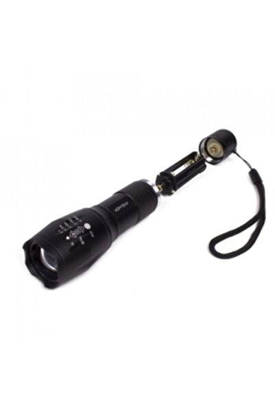 Benson Lanternă metalică cu LED COB de mare putere, Hofftech, 5 moduri de iluminare, Negru