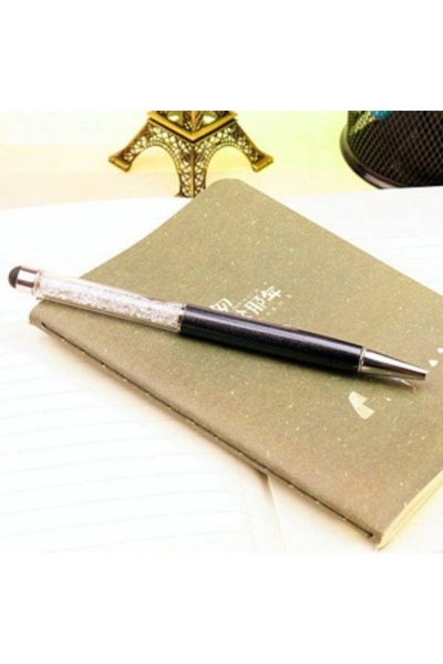 G Golden Case Stylus Pen Elegant GoldenCase, decorated with crystals, black