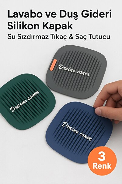 keyfisepet en keyifli sepet Lavabo ve Duş Gideri Silikon Kapak – Su Sızdırmaz...
