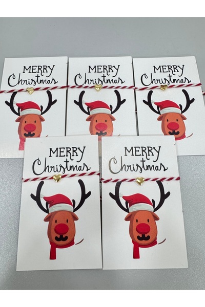 BY DİLEK ÇETİN ACCESSORY Red and White Marteniçka Mold-Shaped Card Gift Bracelet (5 Pieces)