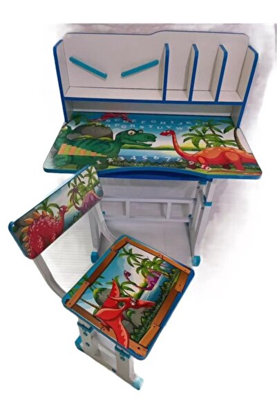 OEM Set birou și scaun reglabile pentru copii - Temă dinozauri B 22