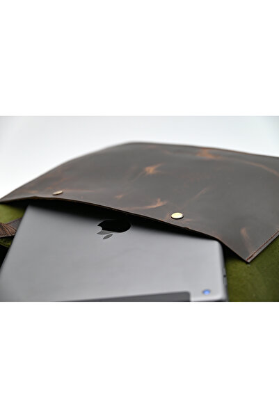 karenzi Artisanal Canvas & Genuine Leather Horizontal Tote Bag