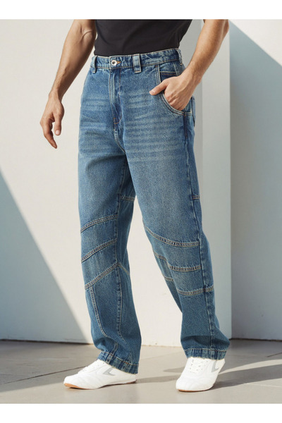 Lee Cooper Panelled Relaxed Fit Jeans