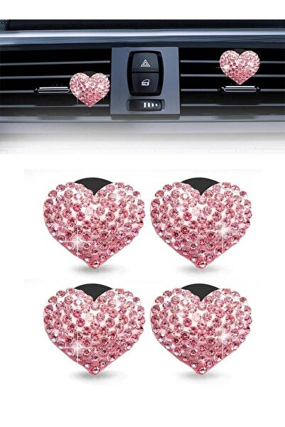 Bukela مجموعة من 4 مشابك لفتحات تهوية السيارة مصنوعة من الكريستال اللامع على ...