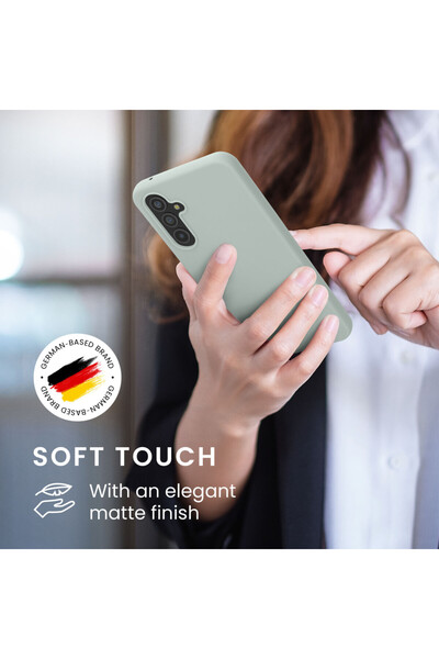 KWmobile Case for Samsung Galaxy A54 5G, Light Green, Silicone, 60796.2