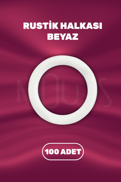 Moud's Рустикальні кільця для штор, білого кольору, 100 штук