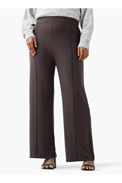 Ulla Popken بنطلون أرجل واسعة بخصر مرن