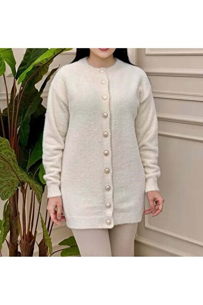 Turtaş 26K8574 HIRKA UZUN SIFIR YAKA KREM