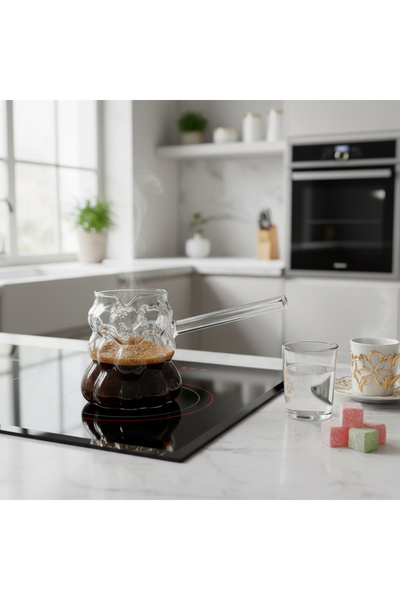 Queen’s Kitchen Bubble Patterned Glass Coffee Pot