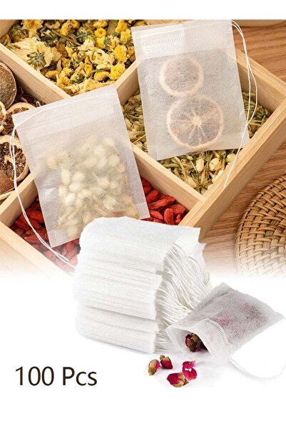 Bukela أكياس فلتر شاي متعددة الأغراض، أكياس ورقية قابلة للاستخدام مرة واحدة (عبوة من 100 كيس، 6 × 8 أكياس)