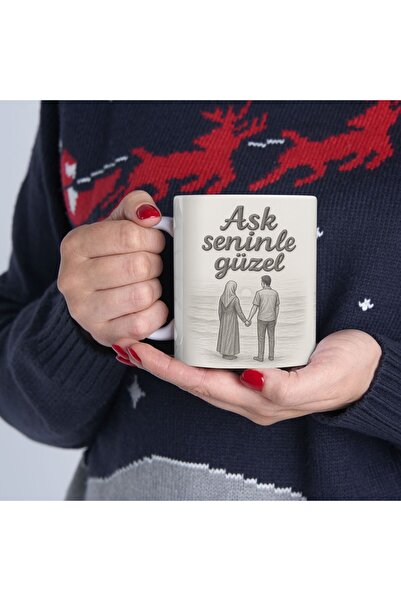 sıradışıhediyem كوب الحب، كوب العشاق، 14 فبراير، كوب الحب، الحب معك جميل، هدي...