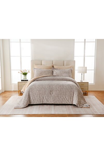 Ropi لحاف مخمل جهتين حشو كبير 6ق