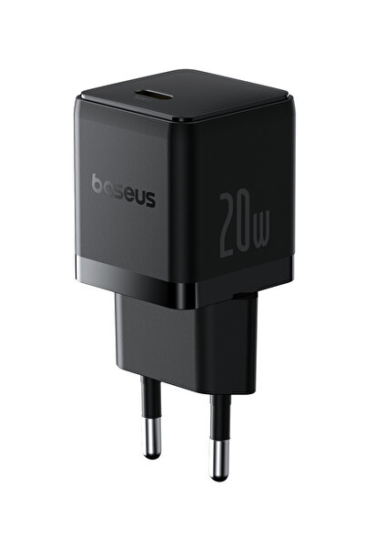 Baseus Palm USB-C 20 W Hızlı Şarj Adaptörü, Siyah