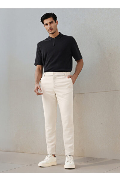 Iconic Men Regular Fit Flexi Waist Formal Trousers