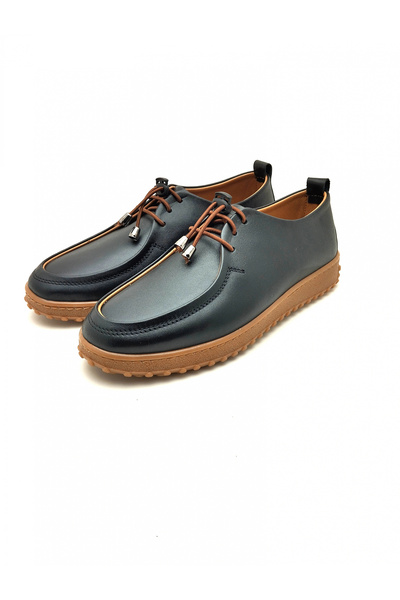 AYMODA AYAKKABI 2051 Aymoda %100 Genuine Leather Golf Model Shoes