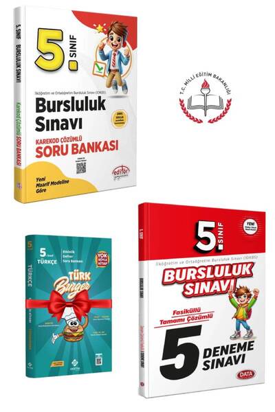 Editör Yayınevi Editör Yayınları 5. Sınıf Bursluluk Soru Bankası+Data Yayınla...
