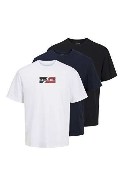 Jack & Jones JACK&JONES Herren T-Shirt, 3er-Pack - JJECORP GRAPHIC TEE SS 3PK...