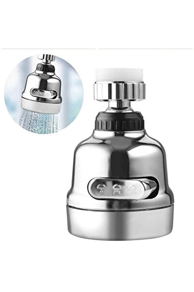 Lisinya 3 Function Chrome Plated Rotating Faucet Head