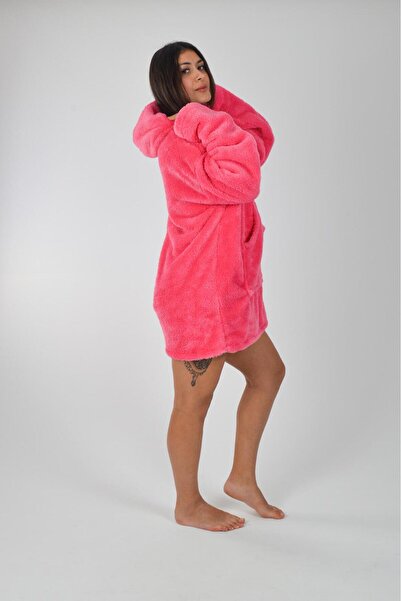 Uçkan home Welsoft Hooded Wearable Tv Blanket Unisex Plush Oversized Poncho Dressing Gown