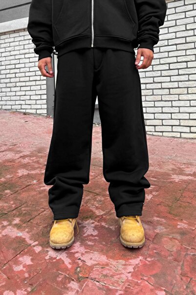 Flaw Wear Basic Baggy Sweatpants Black