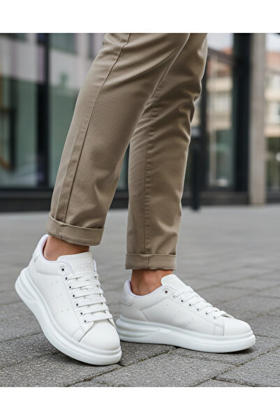 BESTOF AYAKKABI Best of 0628 Black Men's Seasonal Lightweight Sole Orthopedic Lace-Up Shoes