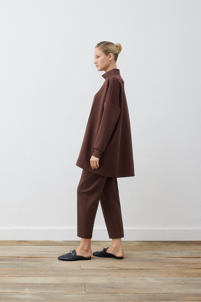 TERZİ DÜKKANI Alice Scuba Necklace Set Brown