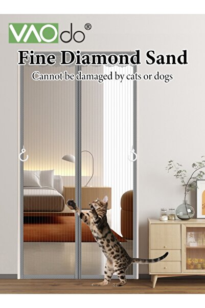 VAODO Magnetic Screen Door Self Sealing Heavy Duty Hands Free Mesh Partition Keeps Bugs Out Pet and Kid Fr
