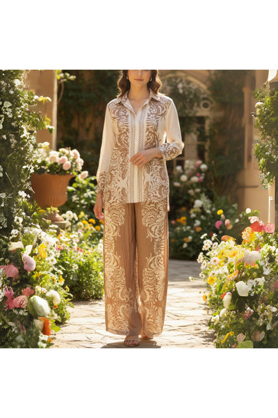 Muchmy Women 2 Piece Clothing Set Ladies 2 Pcs Outfit Set Women Co-ord Set Women Top And Bottom Set